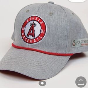 Los Angeles Angels Baseball 1961 Rope Cap SGA 6/10/22 grey/red nwot